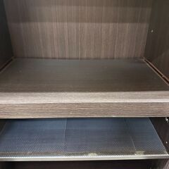 【ジャングルジャングル滋賀草津店】ジモティ来店特価‼ レンジ台 ブラウン J-2509110の画像