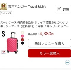 スーツケース　キャリーケース　機内持ち込み用　ジャンクの画像