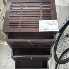 ★リユースのサカイ千葉中央店★  収納棚 ブラウン H72×D33×W43 クリーニング済み TC4684の画像