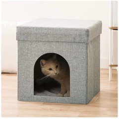 ニトリ　猫ちゃん入る椅子　の画像