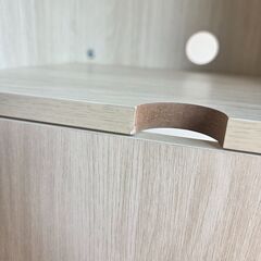 未使用訳あり ルーター収納　収納キャビネット 収納棚 カウンター下収納 収納家具 薄型　お洒落　シンプル fax ルーター　リビングの画像