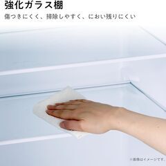 ハイセンス冷蔵庫 HR-D1701W 右開き2ドア 175L 静音設計・2021年省エネ基準達成率100％ Hisense スリムボディ 強化ガラス棚仕様の画像