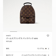 美品　ルイヴィトン　パームスプリングminiの画像