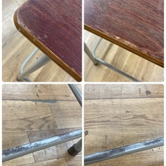 S284 ⭐ ネコス 学習机+椅子セット レトロ 159～172cm 幅60cm USEDの画像