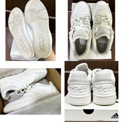 【超美品」】adidas スニーカー 26.5cm HOOPS 3.0 GW3036の画像