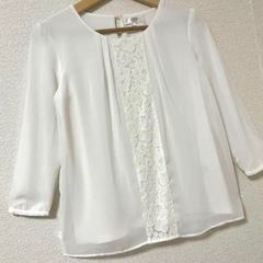 スーツの青山　レース シフォン　ブラウス　5号  の画像