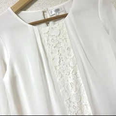 スーツの青山　レース シフォン　ブラウス　5号  の画像
