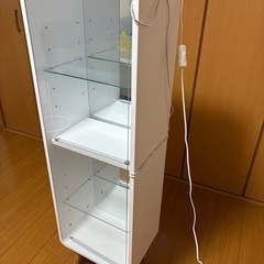 LEDライト付き背面ミラーガラスケースの画像