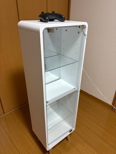 LEDライト付き背面ミラーガラスケース