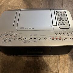 【中古美品】TOSHIBA  CDラジカセ オーディオ TY-CDX91 シルバー リモコン付きの画像