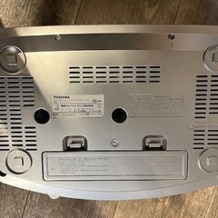 【中古美品】TOSHIBA  CDラジカセ オーディオ TY-CDX91 シルバー リモコン付きの画像
