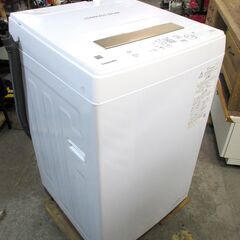 TOSHIBA 東芝 洗濯機 AW-45ME8 洗濯容量4.5㎏ 標準使用水量95L 2021年製 給水ホース付 動作OK 名古屋市近郊 配達可の画像