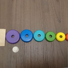 【木製棒通し　棒とおし　知育玩具】の画像