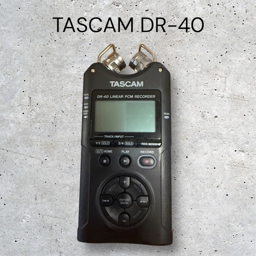 【美品】TASCAM DR-40 リニアPCMレコーダー