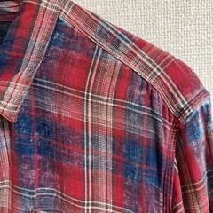 GAP ヴィンテージ風チェックシャツ　メンズLの画像