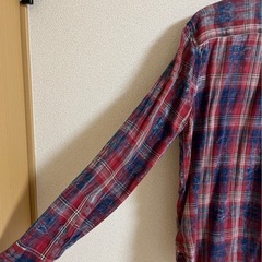 GAP ヴィンテージ風チェックシャツ　メンズLの画像