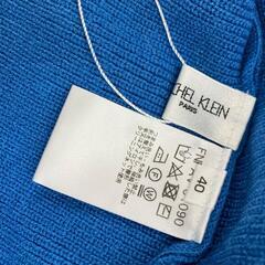 186004 新品未使用 MICHEL KLEIN ミッシェルクラン ニット セーター FNFAV-01090  40 ブルー 定価9,900円 レーヨン/ナイロン/ポリエステル [0000000000559]の画像