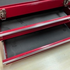 お話中　藤原産業 ツールボックス チェスト 2段 スチール製 傷•汚れあり 工具箱 中古品 ③の画像