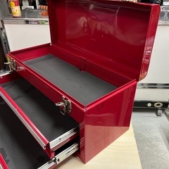 お話中　藤原産業 ツールボックス チェスト 2段 スチール製 傷•汚れあり 工具箱 中古品 ③の画像