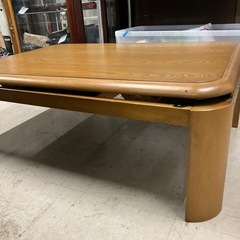 W2509-413 家具調こたつ(長方形) 通電確認済み　キズ汚れありの画像