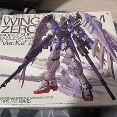 【決まりました】ガンダムW Endless Waltz ウイングガンダムゼロEW Ver.Ka 1/100スケール 色分け済みプラモデルの画像