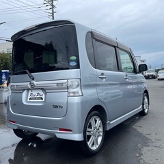 総額27.8万円 ダイハツ タント カスタムRS 車検2年 4WD ターボ エコアイドル 左パワスラ ナビ フルセグ Bluetoothオーディオ ETCの画像