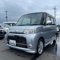 総額27.8万円 ダイハツ タント カスタムRS 車検2年 4WD ターボ エコアイドル 左パワスラ ナビ フルセグ Bluetoothオーディオ ETCの画像
