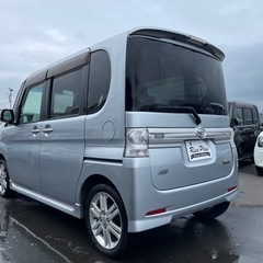 総額27.8万円 ダイハツ タント カスタムRS 車検2年 4WD ターボ エコアイドル 左パワスラ ナビ フルセグ Bluetoothオーディオ ETCの画像