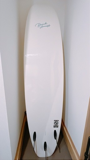 ※値下げ【新品未使用】Beach Access ビーチアクセス ソフトボード 8’0” 66L ミニロング ワックスフリー White
