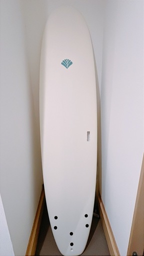 ※値下げ【新品未使用】Beach Access ビーチアクセス ソフトボード 8’0” 66L ミニロング ワックスフリー White / ハンドル付き(リーシュコード付き)