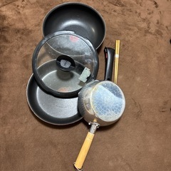 箸 +　フライパン　T-falの画像