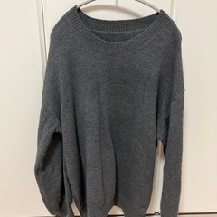 【募集中】シーイン　レディースニット　ダークグレー　Lサイズの画像