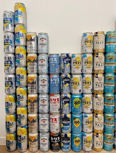 【お酒まとめ売り】サントリー　キリン　ビール　チューハイ　カクテル　焼酎　発泡酒　チューハイ　ハイボール　ジン　合計90点