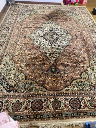 迫力高級絨毯ウールシルク