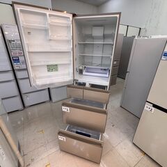 【トレファクマーケット千葉おゆみ野店】ご来店いただける方限定！ Panasonic (パナソニック) 5ドア冷蔵庫 ガラスドア NR-E458PXL-N 2022年製 450L のご紹介です！の画像