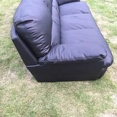 ◇NITORI ニトリ 3人掛けソファー Nシールド ビット3KD 3 SEAT SOFA N-SHIELD VITE3KD BK 合成皮革の画像