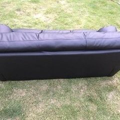 ◇NITORI ニトリ 3人掛けソファー Nシールド ビット3KD 3 SEAT SOFA N-SHIELD VITE3KD BK 合成皮革の画像