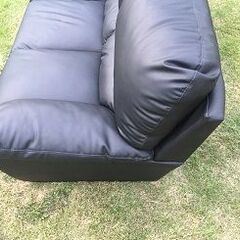 ◇NITORI ニトリ 3人掛けソファー Nシールド ビット3KD 3 SEAT SOFA N-SHIELD VITE3KD BK 合成皮革の画像