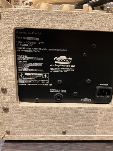 VOX AC4TV mini　ギターアンプ