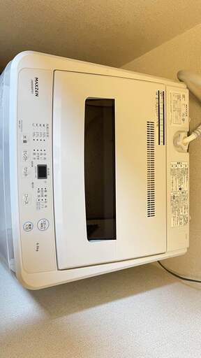 (引取予定)MAXZEN 洗濯機 6kg 全自動洗濯機 (JW60WP01WH)