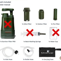 新品未使用　交換品　Survivor Filter Pro携帯用浄水器 サバイバーフィルターの画像