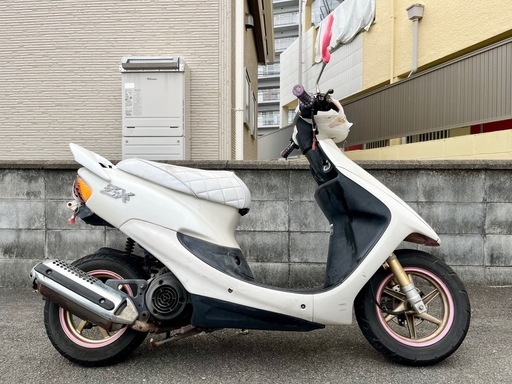 ホンダ ディオZX 後期 パールホワイト パワフルな2サイクル車