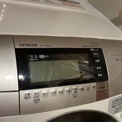 【美品】ドラム式乾燥機能付き全自動洗濯機　日立　BD-V9800の画像