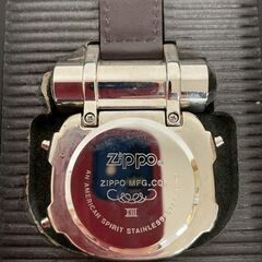 【zippo】 ジッポー LEDデジタルウォッチ TIME LASER タイムレーザー レーザーポインター装備 箱付き 時計 A0451の画像