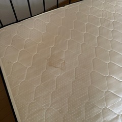 [ニトリ]ダブルベッド&マットレスの画像