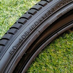 加古川　ソトのマ　中古タイヤ前後セット　ワンペア　20インチ　サイズ：20✕1.95の画像