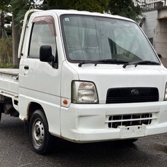 実走行4万kmTT2 サンバー軽トラ　切り替え4WD エアコン　パワーステ付きの画像