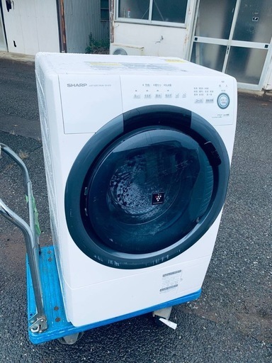 ✅SHARPドラム式電気洗濯乾燥機✅ ✅ES-S7D-WL✅