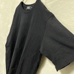 GU ジーユー DRY メンズ 半袖 カットソー Tシャツ M 黒 ブラック ポケット無し シンプル 着心地良いの画像