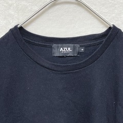 GU ジーユー DRY メンズ 半袖 カットソー Tシャツ M 黒 ブラック ポケット無し シンプル 着心地良いの画像
